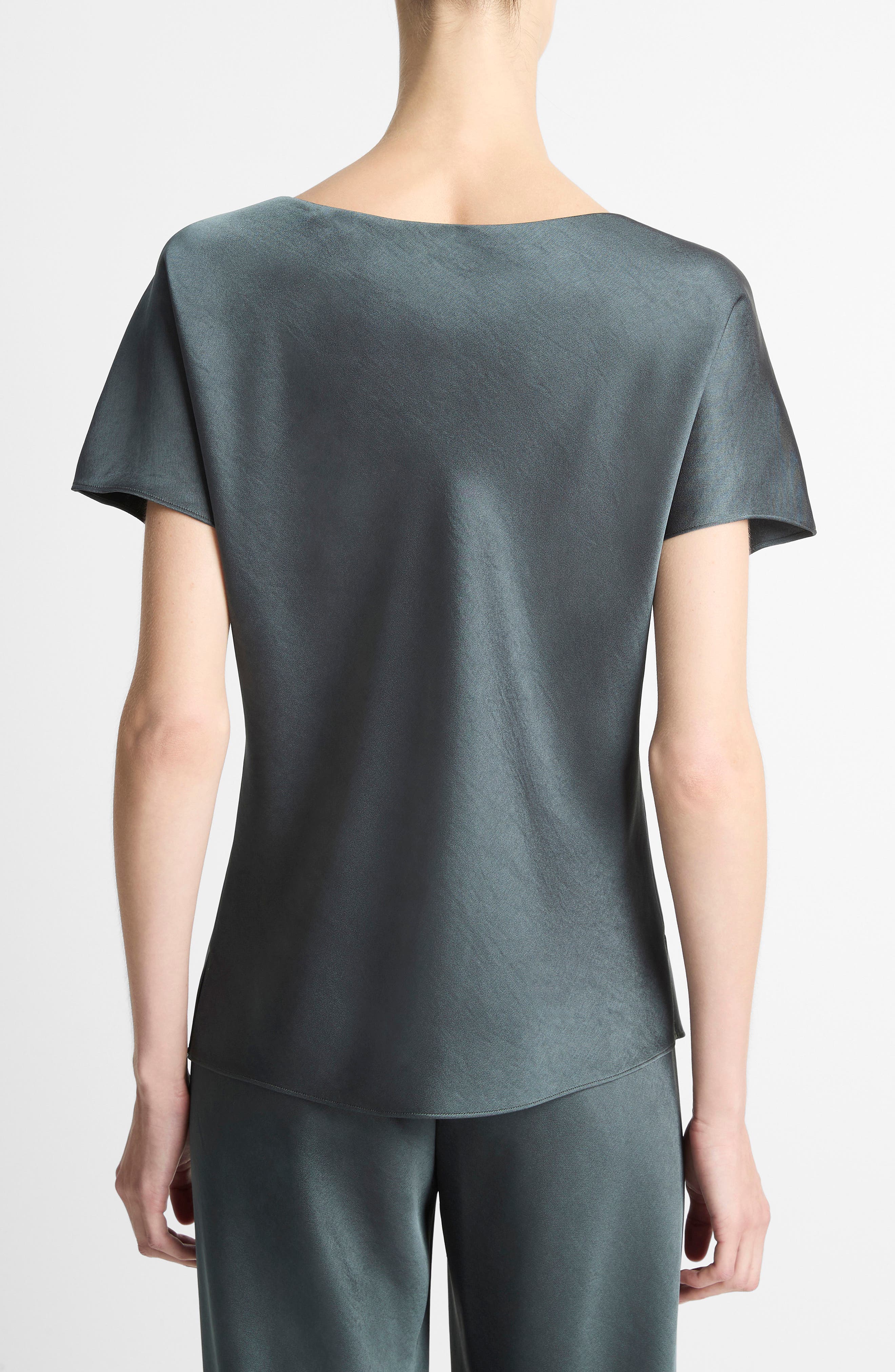 Cap Sleeve V-Neck Top - image 2