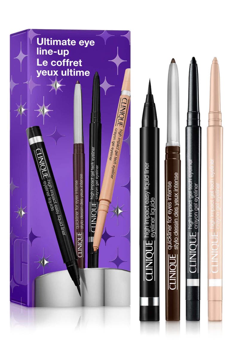Clinique Ultimate Eye Line-Up: Eyeliner Gift Set $84 Value, Main, color,