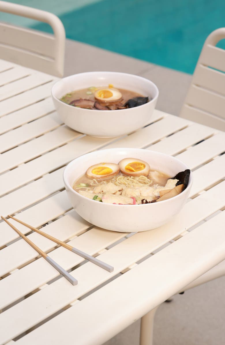 Fable The Ramen Set of 2 Bowls, Alternate, color, Pearl White