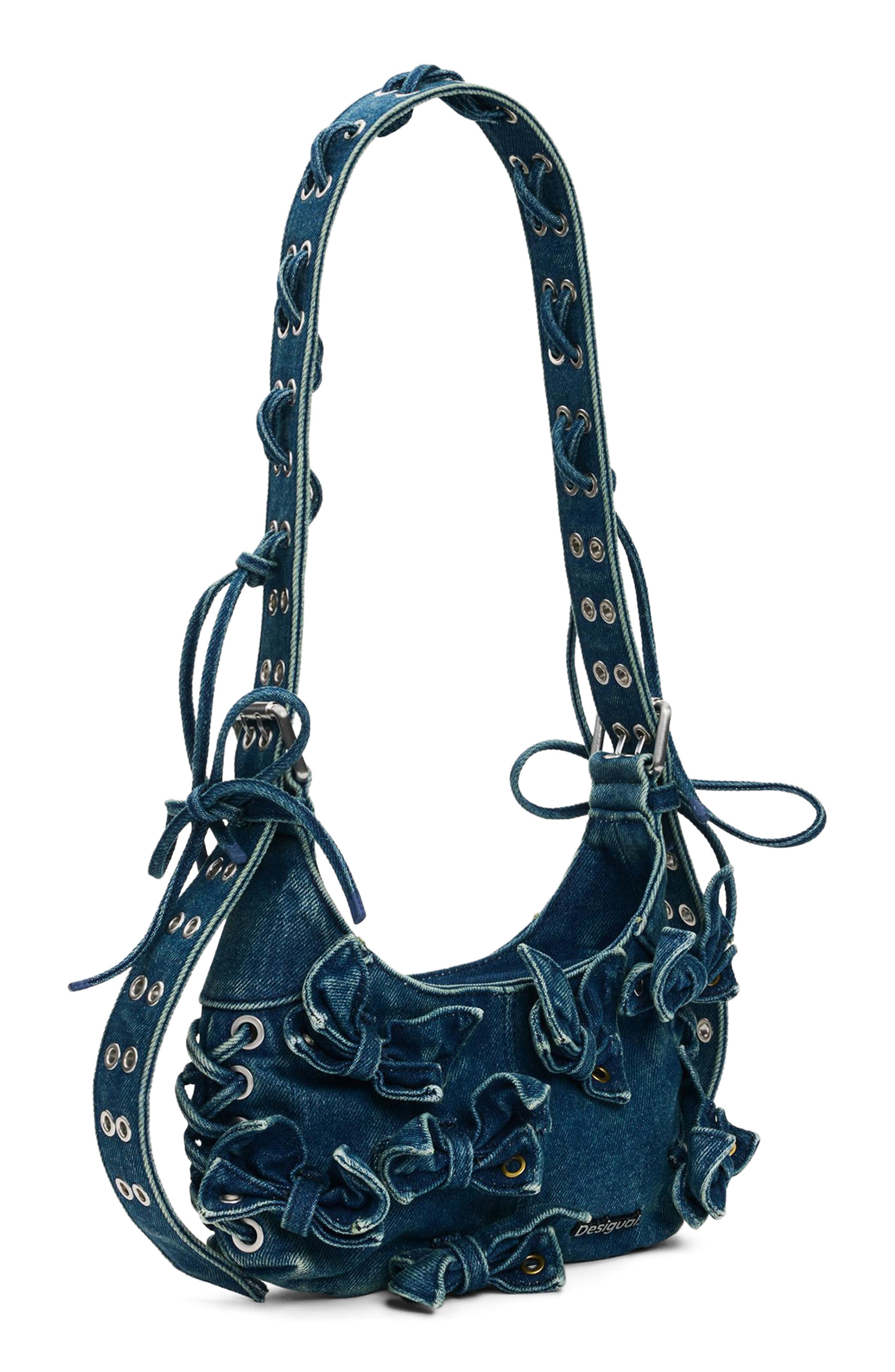 Desigual Denim Shoulder Bag, Alternate, color, 