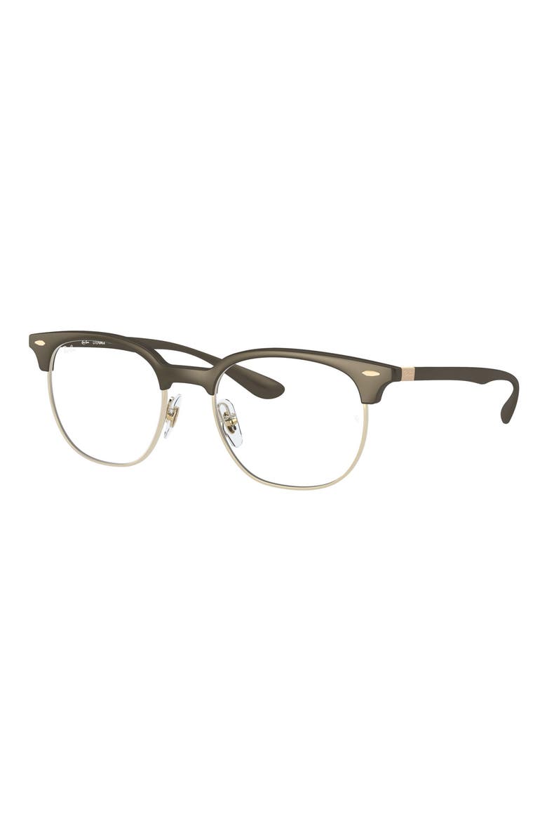 51mm Round Optical Glasses, Alternate, color, BROWN