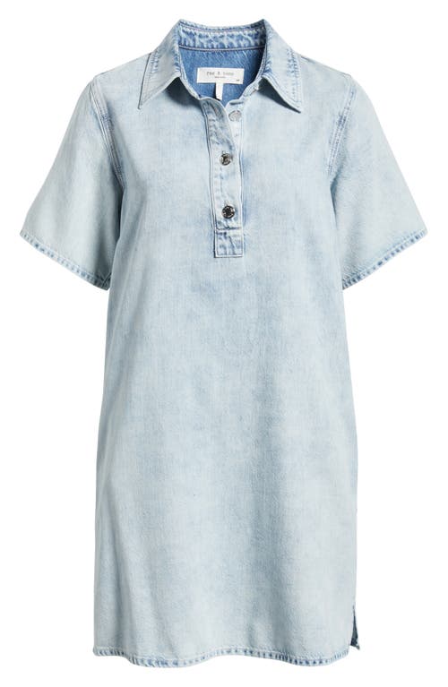 Rag & Bone Blue Ultra Featherweight Jocelyn Denim Minidress