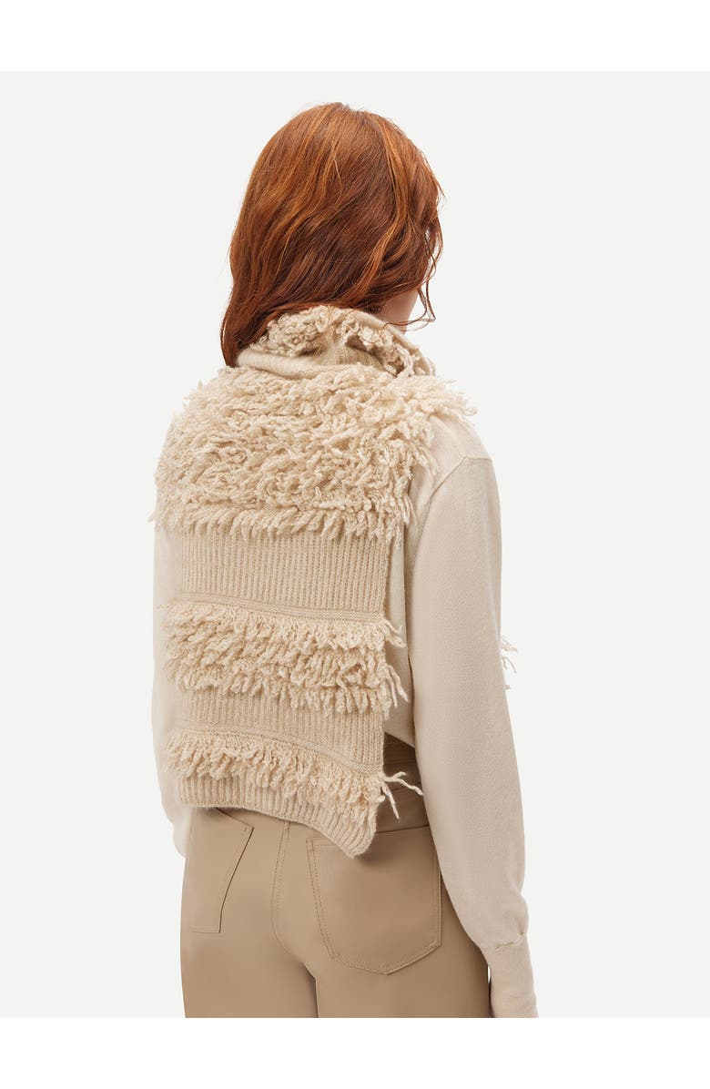 GOBI Mongolian Cashmere Loop-Stitch Gilet, Alternate, color, Warm Grey
