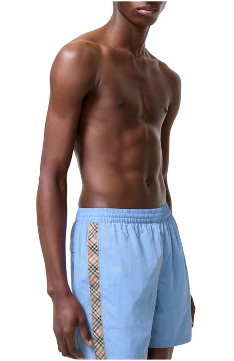 Check Trim Swim Shorts