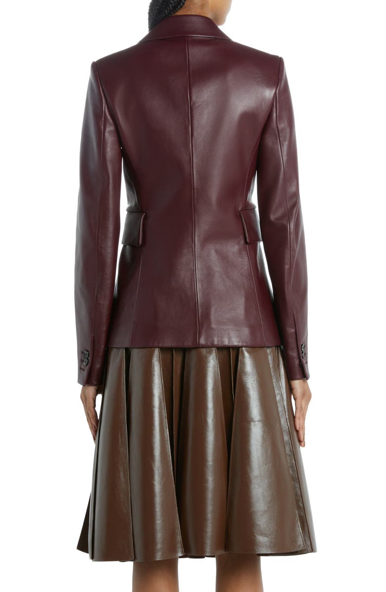 Bottega Veneta Double Breasted Napa Leather Jacket, Alternate, color, 