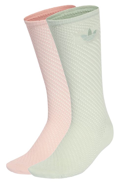 2-Pack Crochet Crew Socks