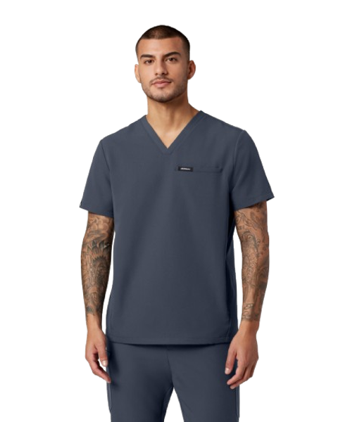 Platt Men's 3-Pocket Classic V-Neck Scrub Top