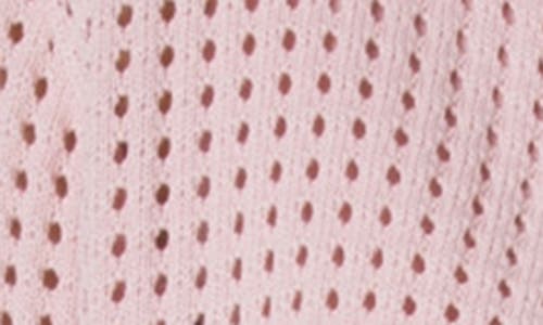Akris Punto Chunky Dot Mesh Cardigan In Rose