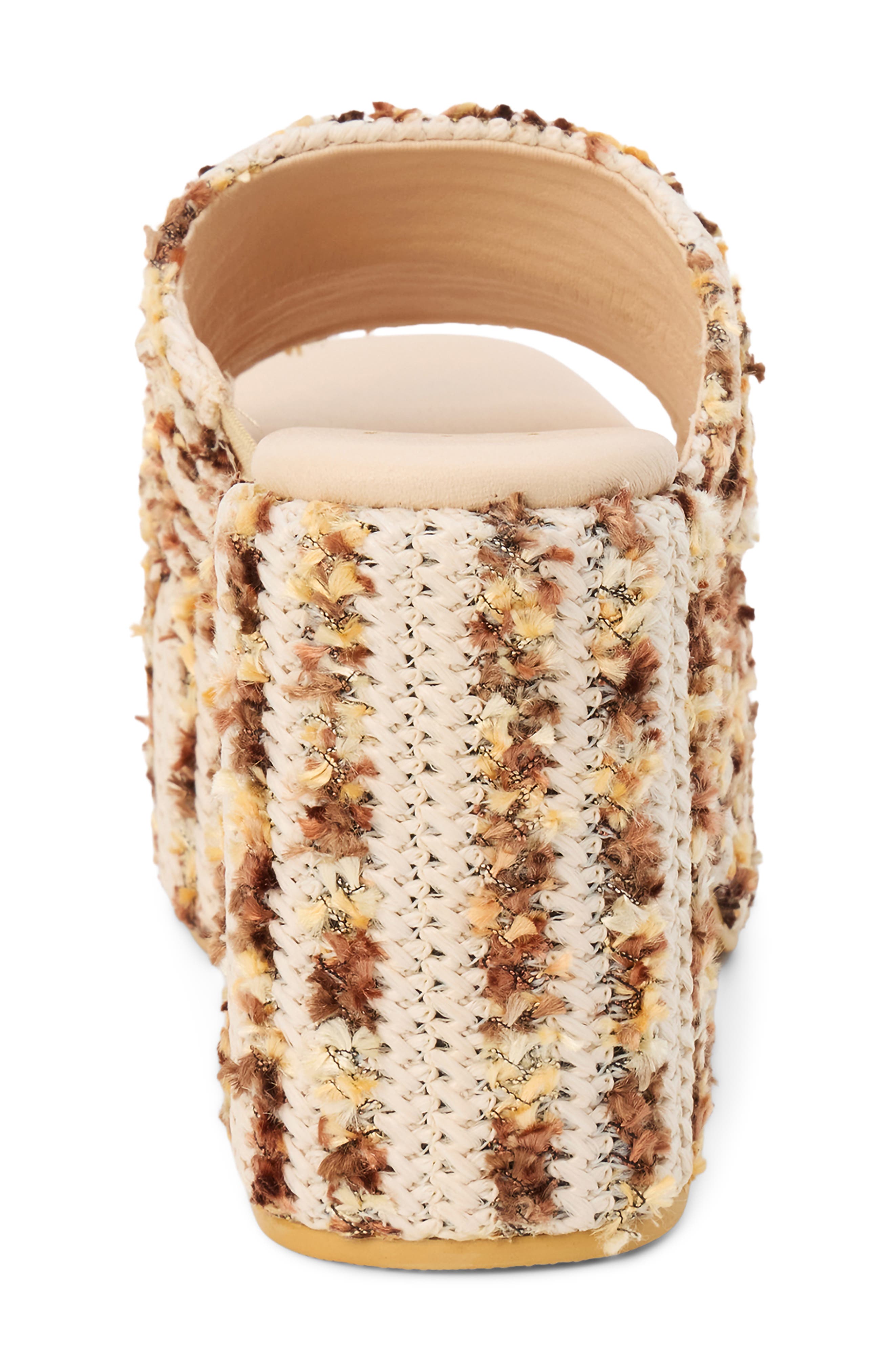 BEACH BY MATISSE Como Platform Sandal, Alternate, color, Natural Multi Raffia