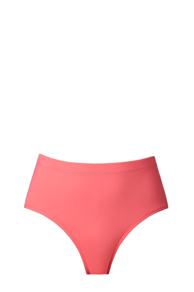 Basic Hipster Brief Swimsuit Bottom, Alternate, color, Coral