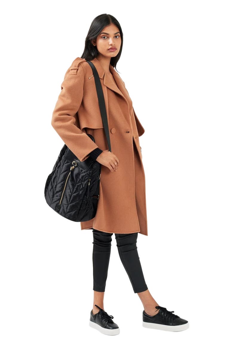 Palm City Wool Blend Coat, Alternate, color, Camel