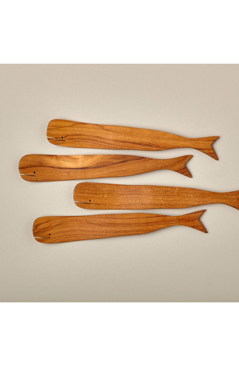 Be Home Teak Whale Spreaders - Set of 4, Alternate, color, Teak
