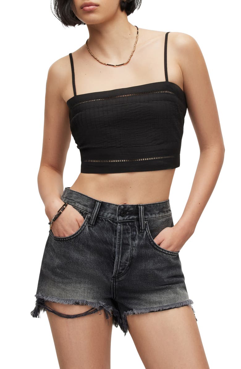 AllSaints Whitley Broderie Crop Tank, Main, color, 