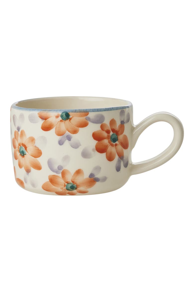 Set of 6 Hand-Painted Cappuccino Cups, Main, color, MULTI