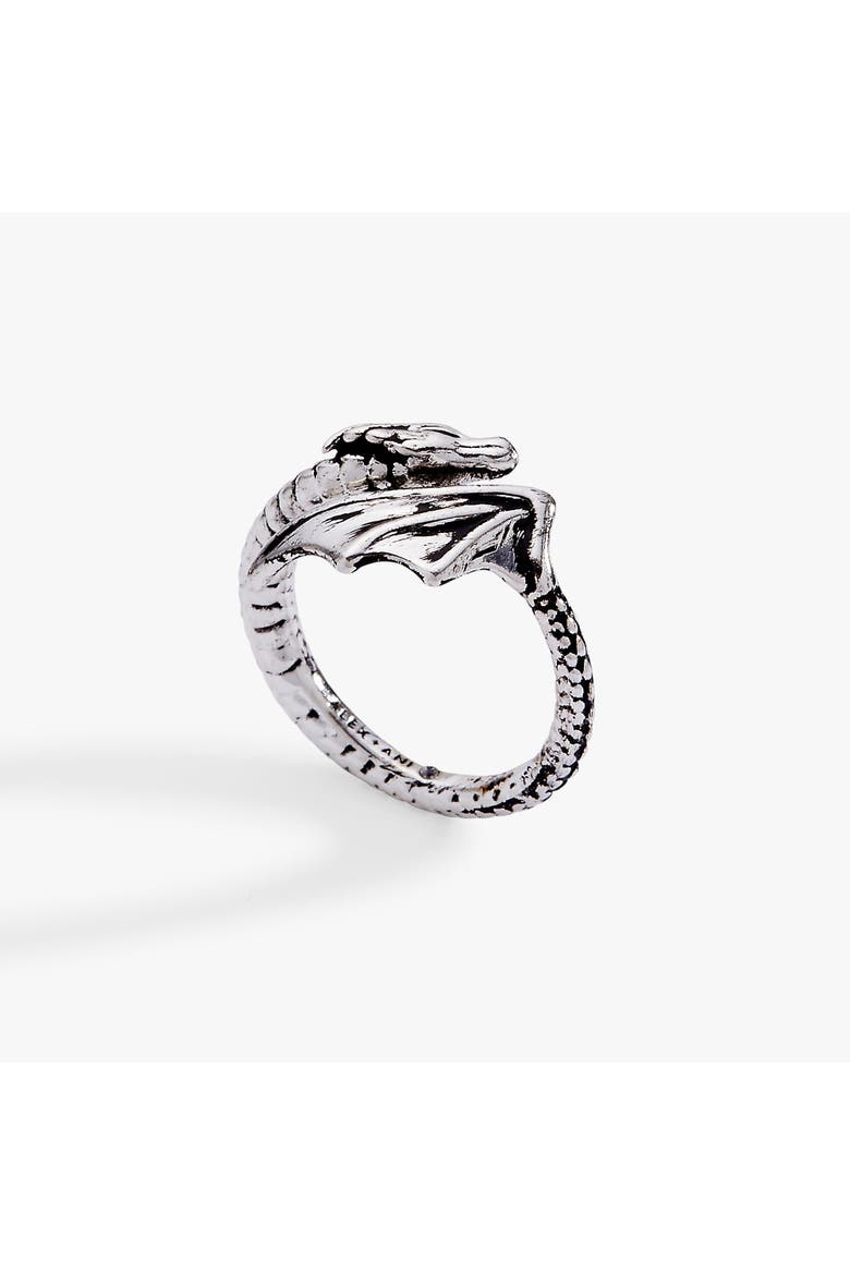 HOUSE OF THE DRAGON Syrax Bypass Ring, Main, color, Silver