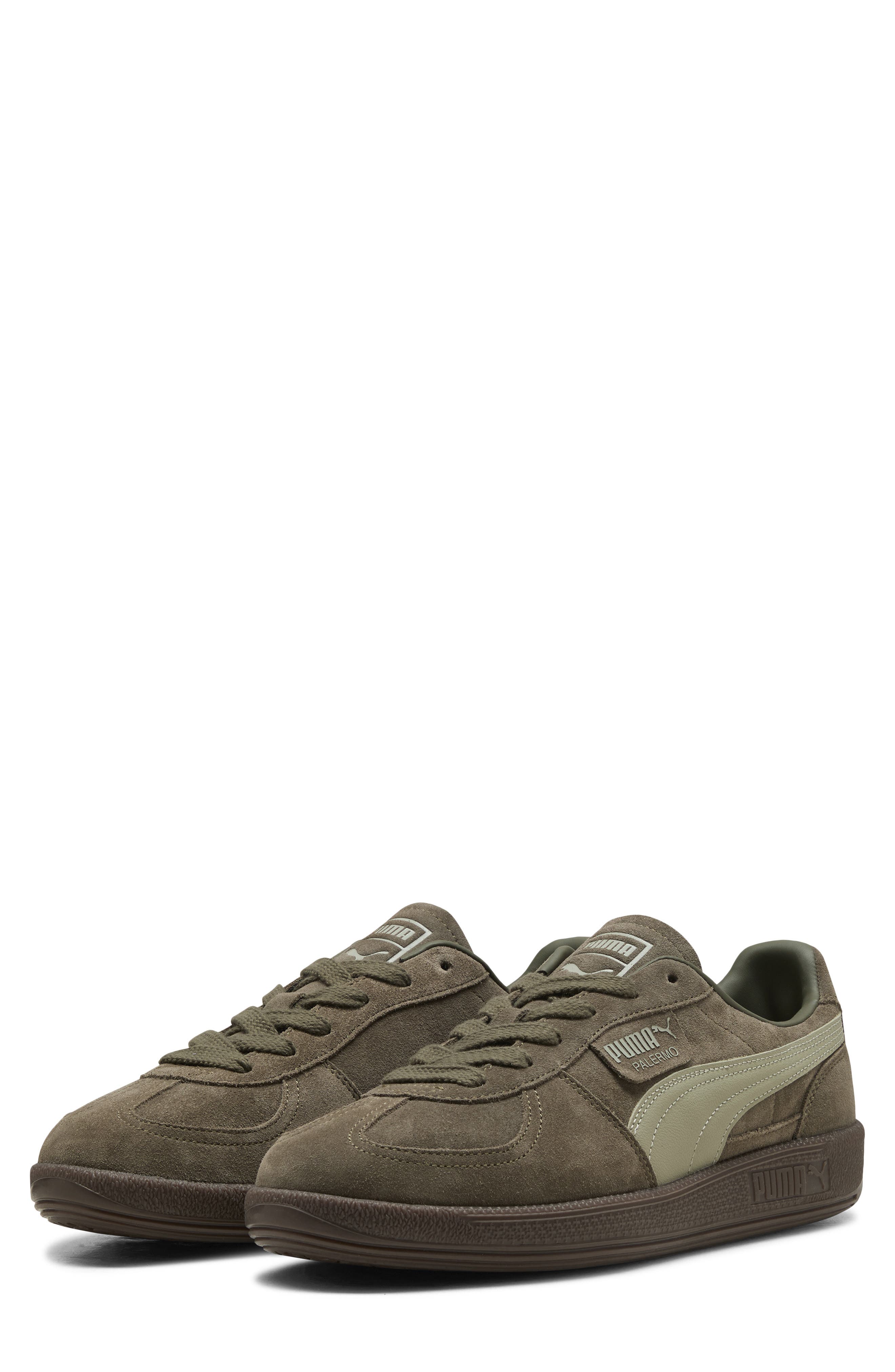 PUMA Palermo Sneaker, Main, color, Loden Green/ Gum