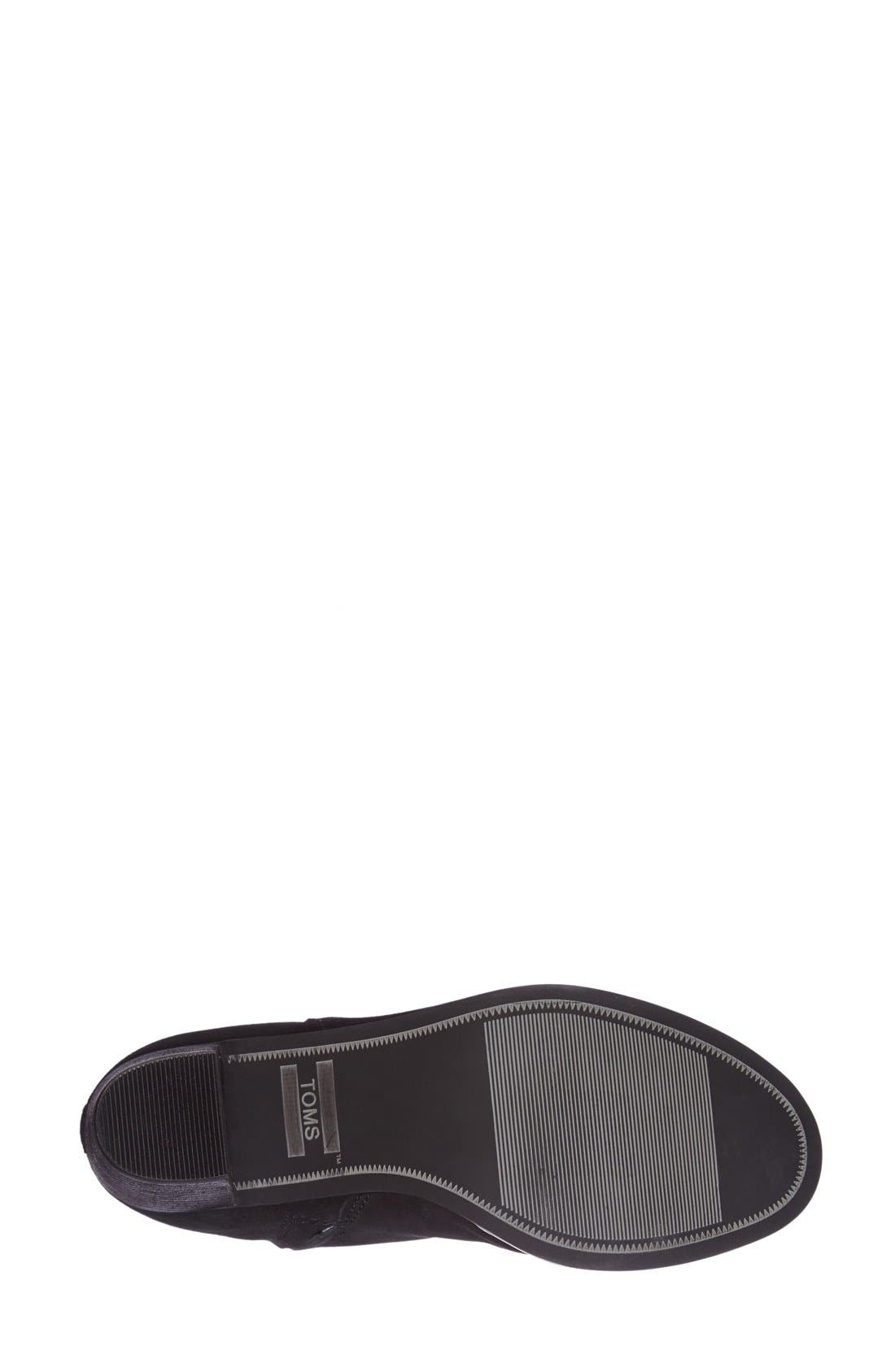 Lunata Suede Bootie, Alternate, color, BLACK