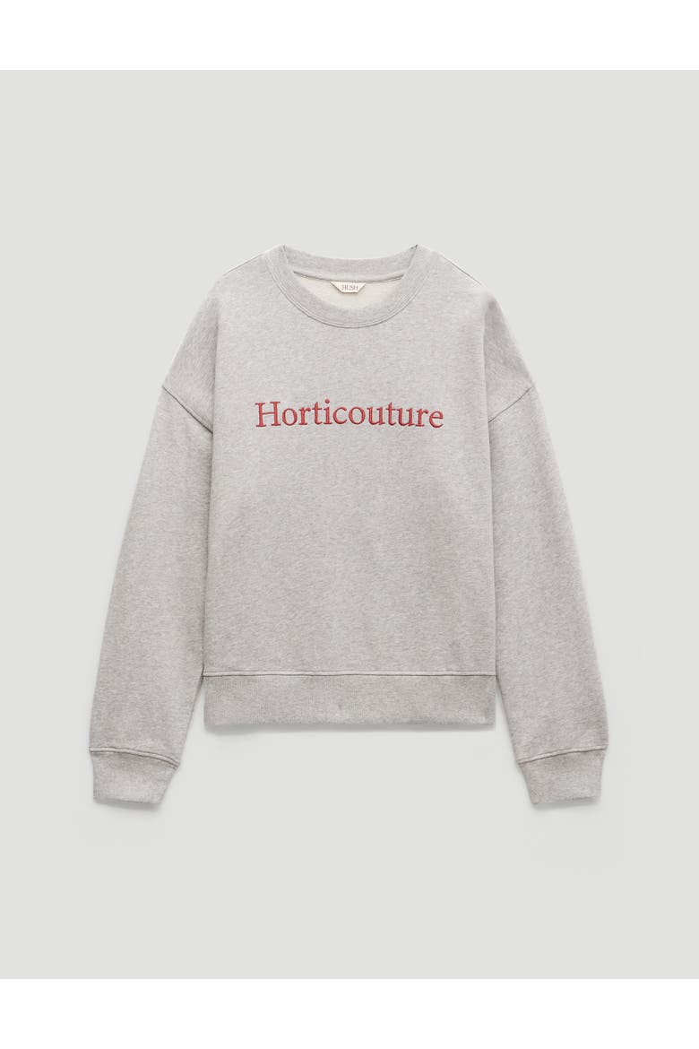 Horticouture Embroidered Sweatshirt, Alternate, color, Grey Marl
