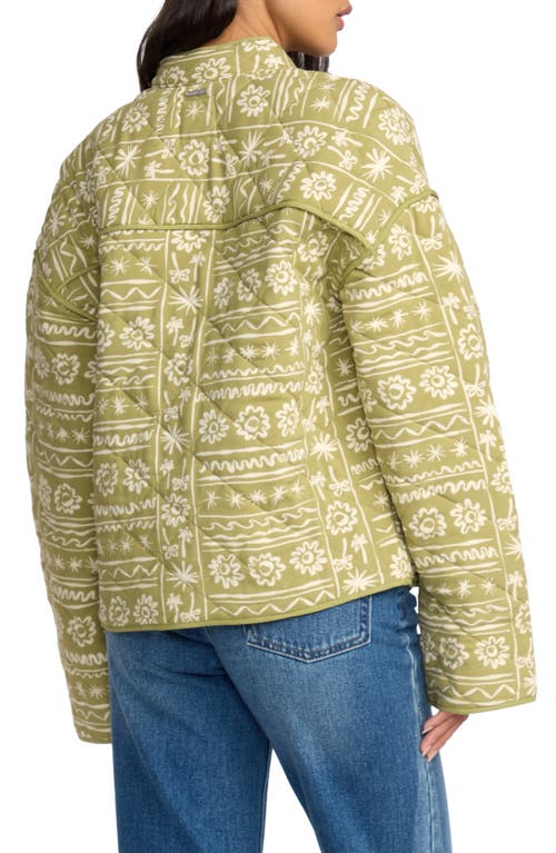 Billabong Folk Story Oversize Jacket In Green