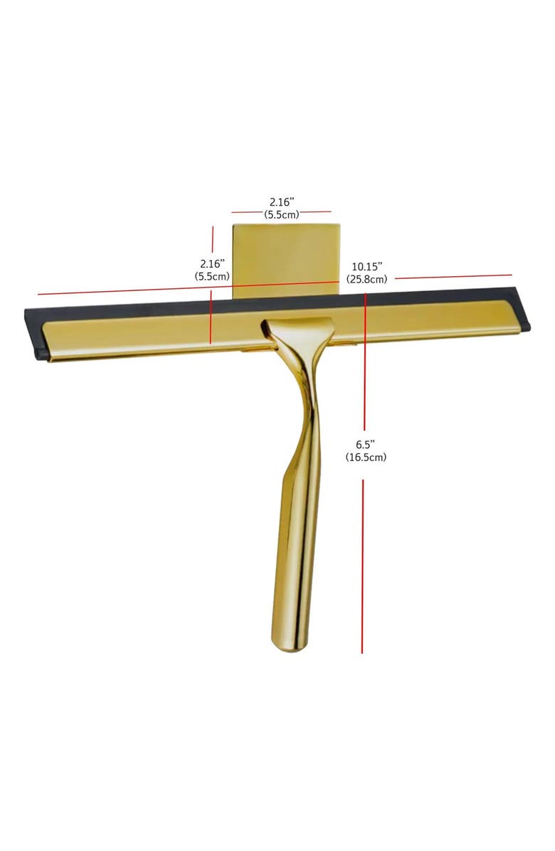 J AND V TEXTILES 4-Pack Shower Squeegees, Alternate, color, Gold