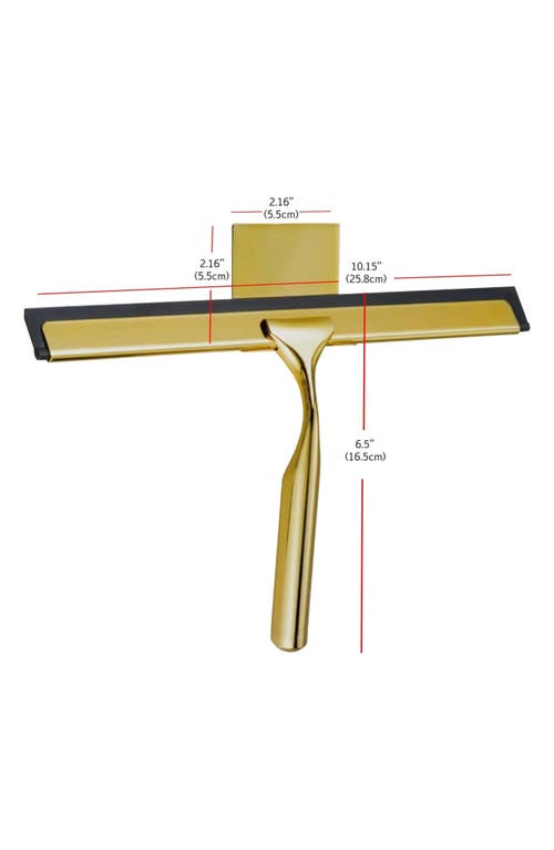 J&v Textiles J And V Textiles 4-pack Shower Squeegees In Gold