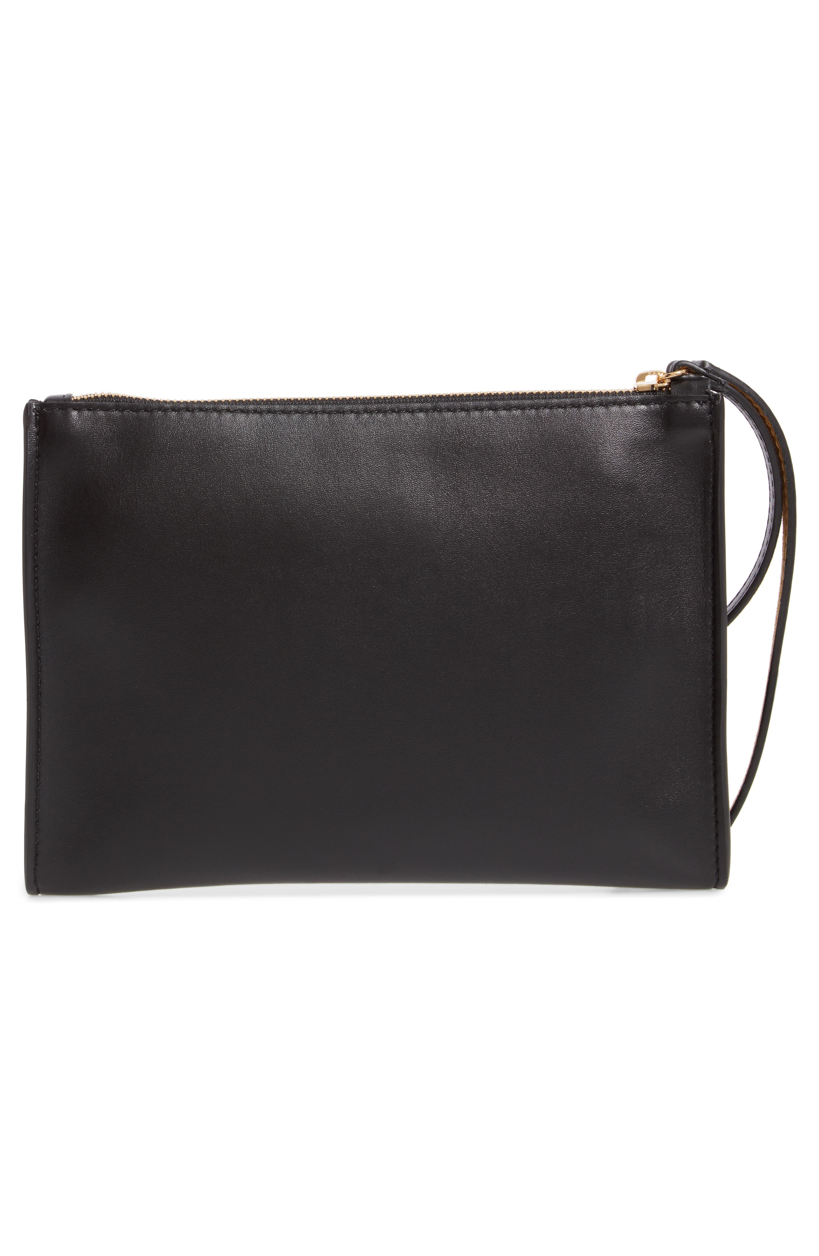 Stella McCartney Perforated Logo Alter Nappa Faux Leather Pouch, Alternate, color, 