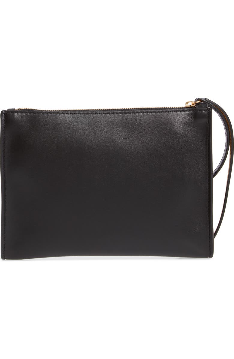 Stella McCartney Perforated Logo Alter Nappa Faux Leather Pouch, Alternate, color,