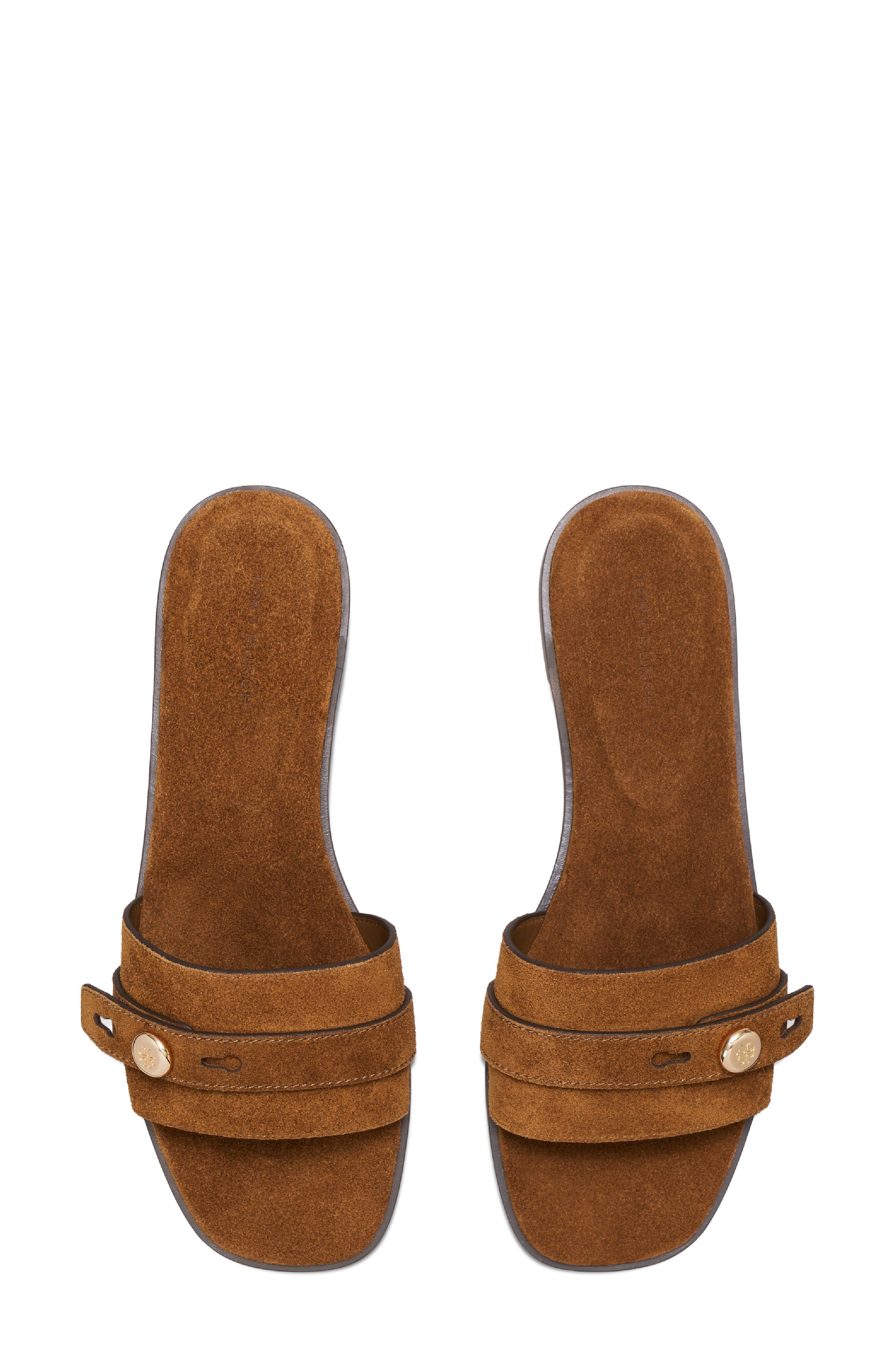 Tory Burch Romy Slide Sandal, Alternate, color, Park Bench