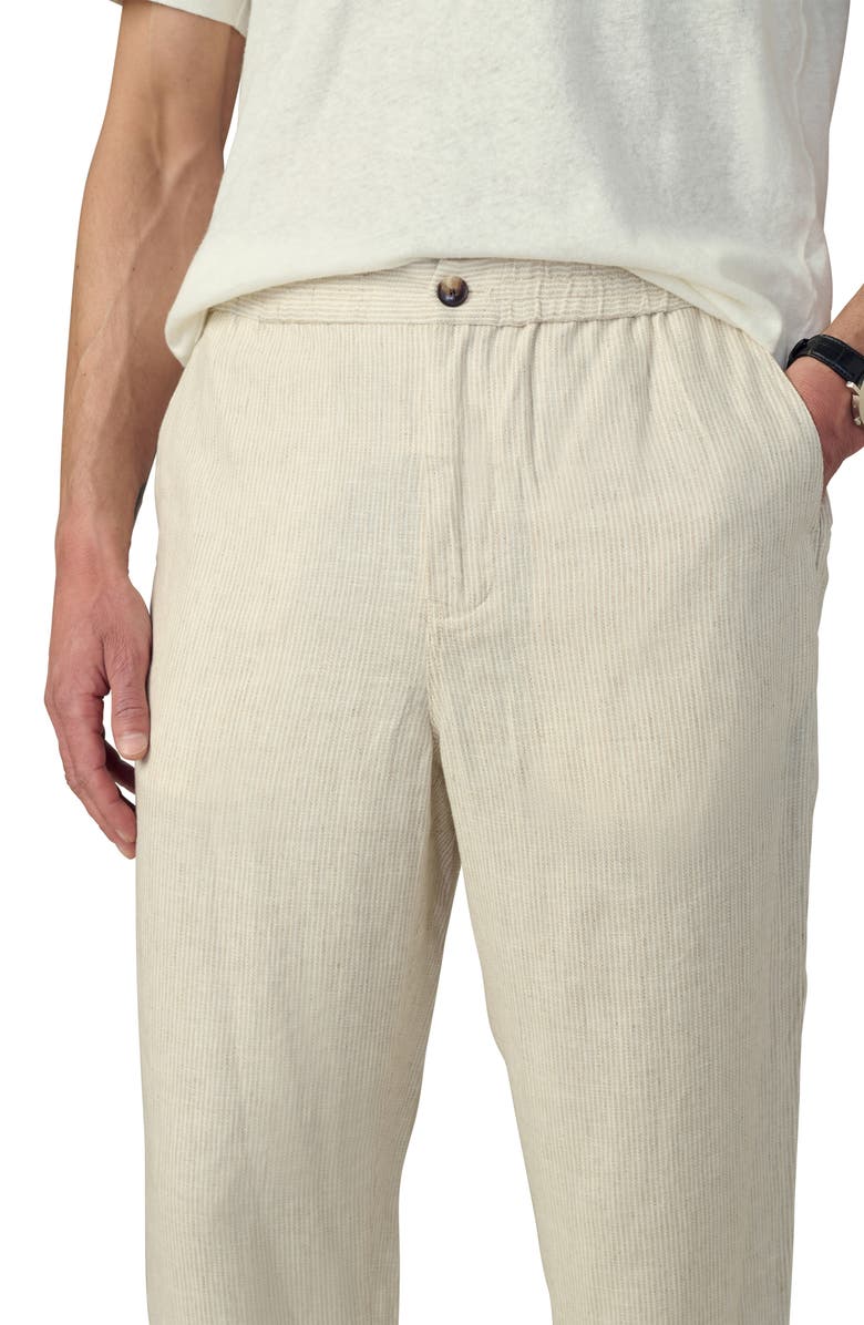 Joe's Clarkson Stripe Linen Pants, Alternate, color, Flax Stripe