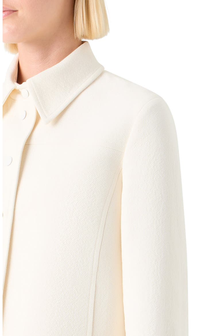 Talitha Crop Cotton & Silk Shirt Jacket, Alternate, color, ECRU