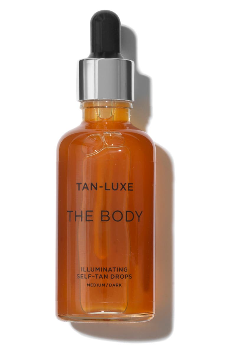 Tan-Luxe The Body Illuminating Self Tan Drops, Main, color, Medium/Dark