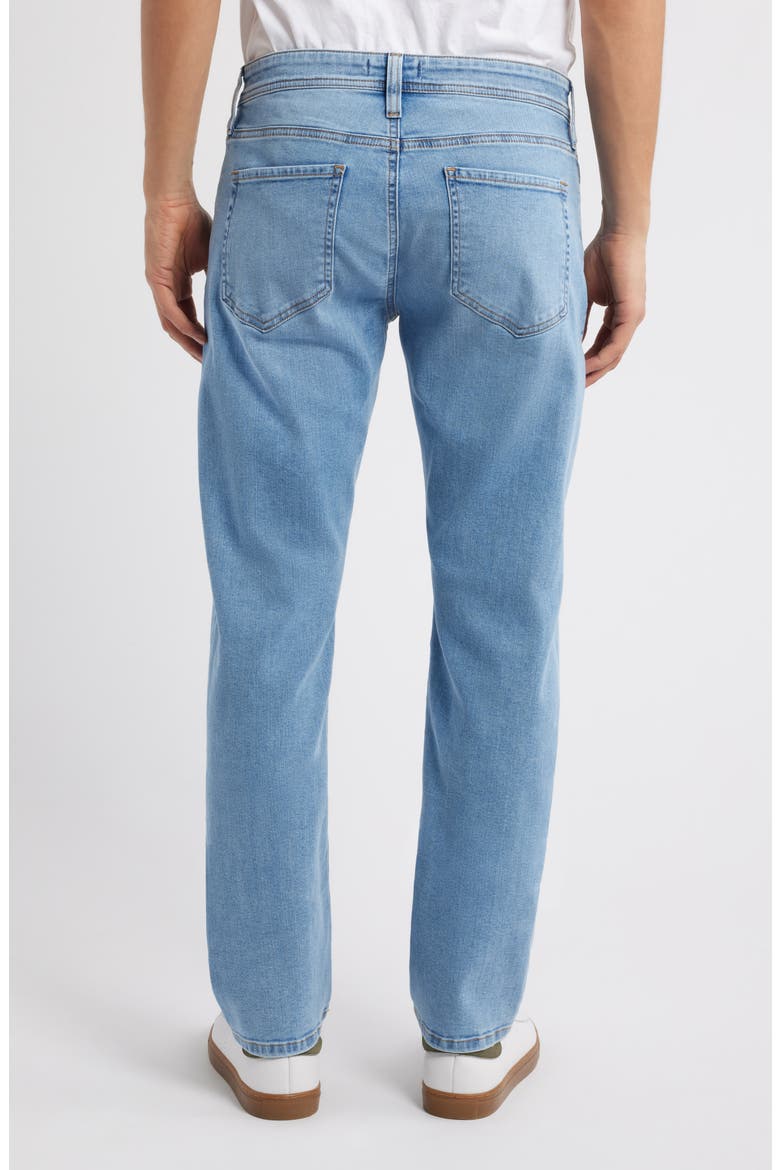 Slim Straight Leg Jeans, Alternate, color, BLEACHED LIGHT BLUE