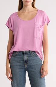 GO COUTURE Round Neck Dolman Sleeve Top