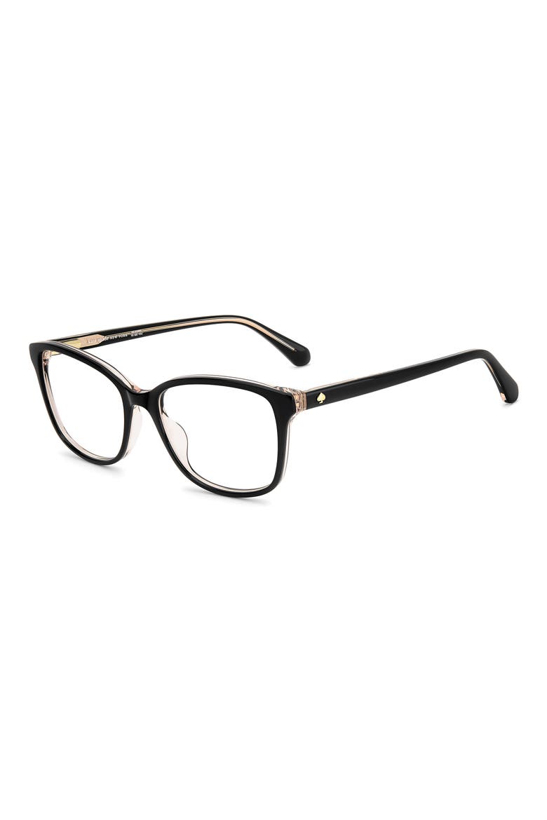 reilly 55mm rectangular reading glasses, Alternate, color, BLACK PINK