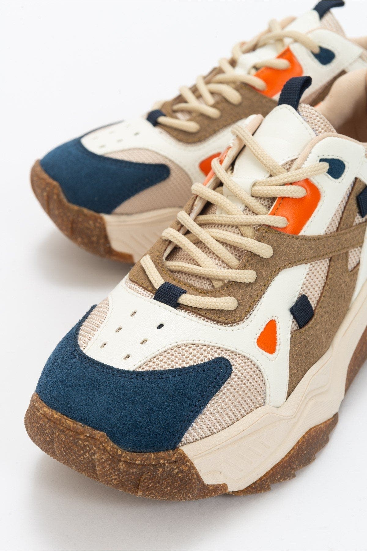 Prologue Shoes Loretta Platform Sneakers, Alternate, color, Navy Multi