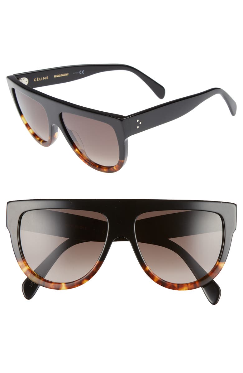 CELINE Flat Top Sunglasses, Main, color,