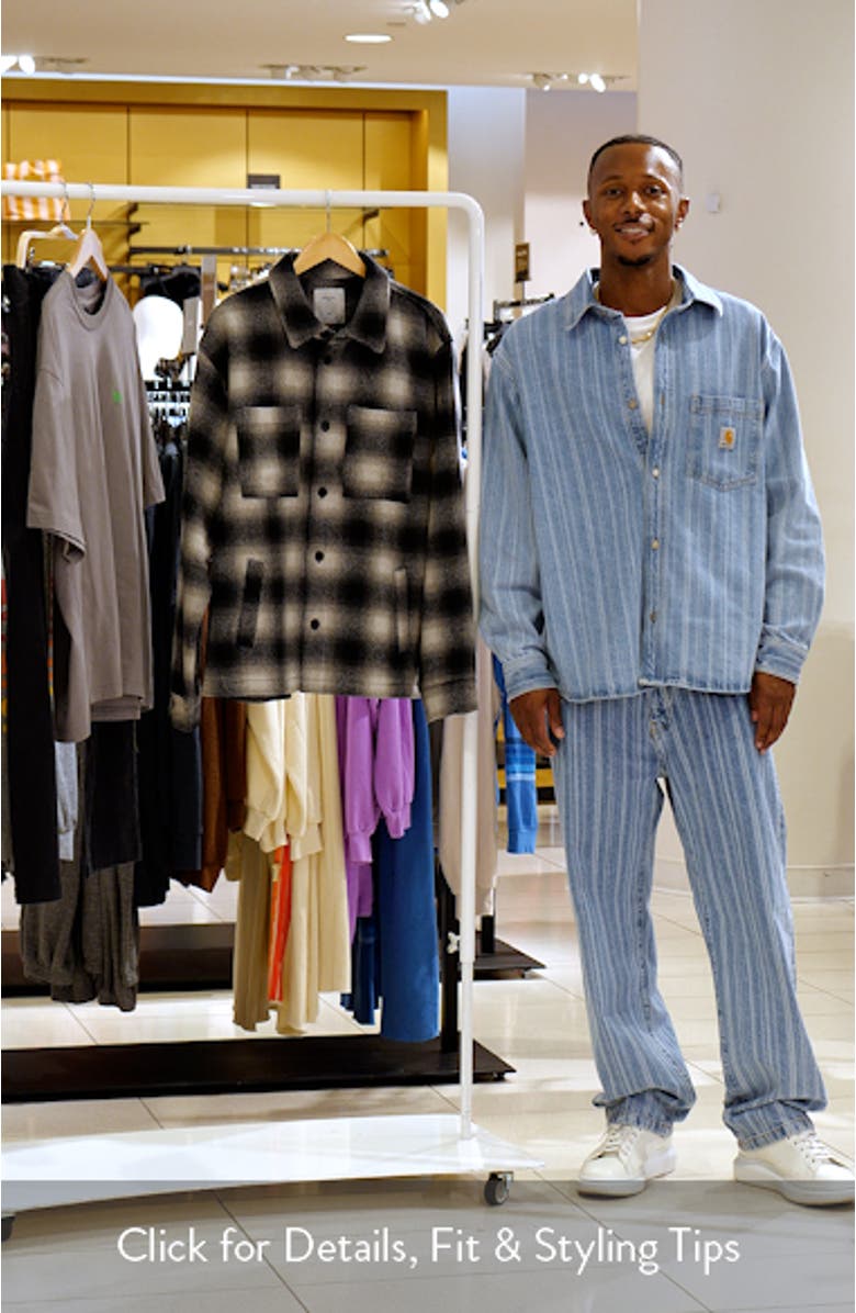 Check Wool Blend Flannel Overshirt, sales video thumbnail