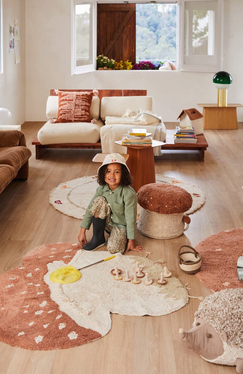 Lorena Canals Boletus Washable Recycled Cotton Blend Rug, Alternate, color, Natural Olive Pearl Blue Ash