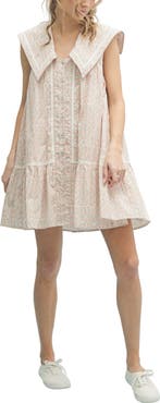 WISHLIST Floral Sailor Collar Minidress