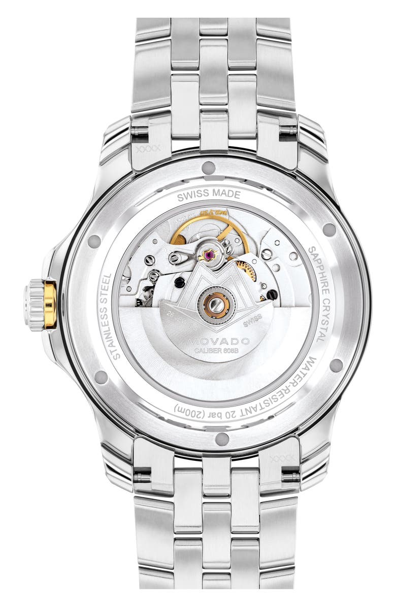 Movado Series 800 Automatic Bracelet Watch, 40mm, Alternate, color, 