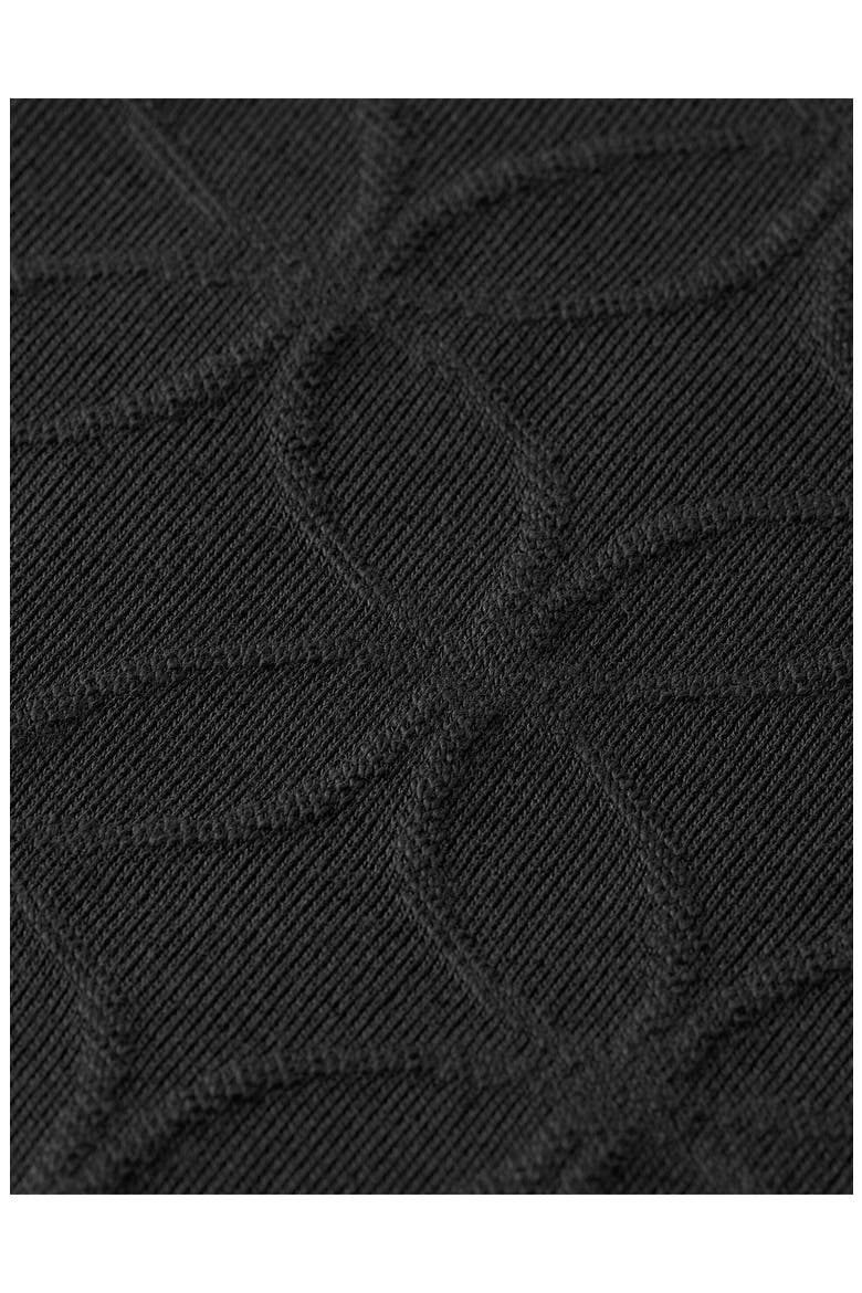 Jacquard Knit Texture Sweatshirt, Alternate, color, BLACK