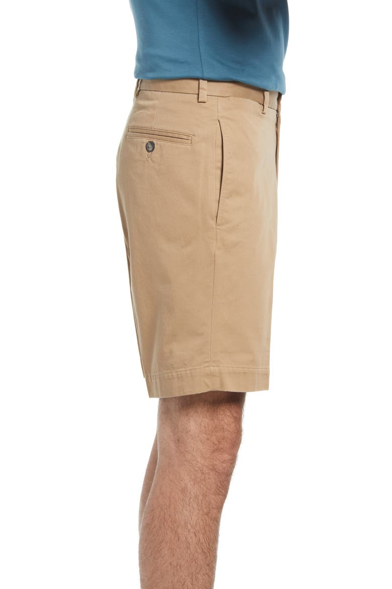 Charleston Khakis Flat Front Chino Shorts, Alternate, color, BRITISH TAN