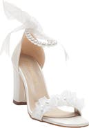 Forever & Always Shoes Krystal Lace Bridal Sandals with Pearls