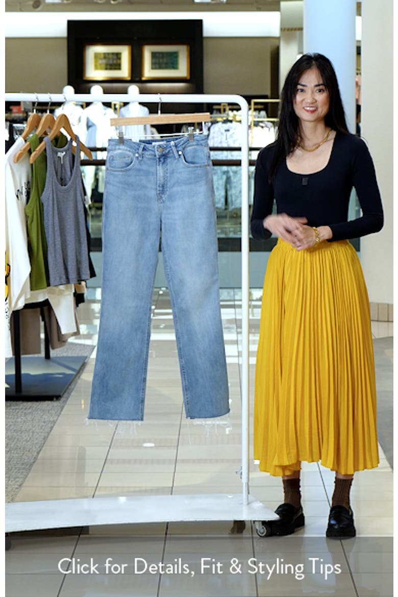 Good Kick Flare Raw Hem High Waist Jeans video