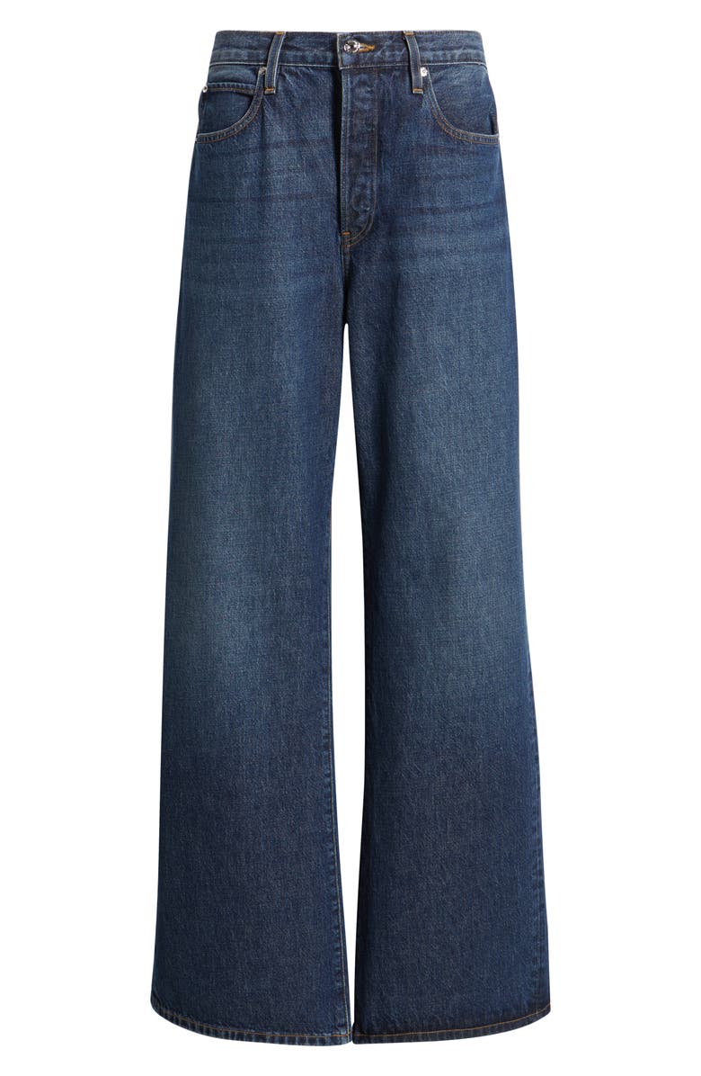 FRAME The Loose High Waist Wide Leg Jeans, Alternate, color, Trooper