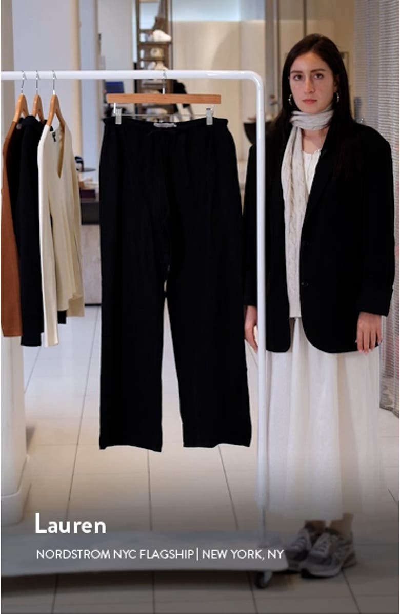 Linen Flare Pajama Pants, sales video thumbnail