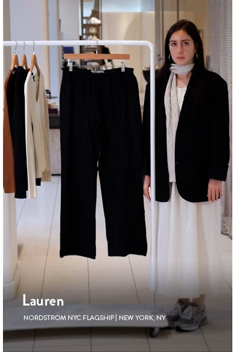 Linen Flare Pajama Pants video