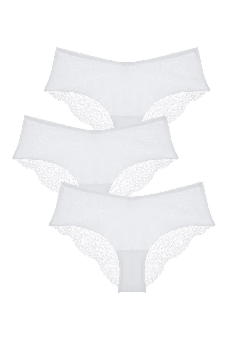 Allegra Jolie 3-Pack Hipster Briefs, Main, color, BLANC