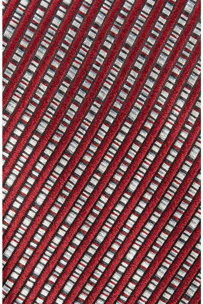 Paglie Small Stripe Silk Tie, Alternate, color, RED