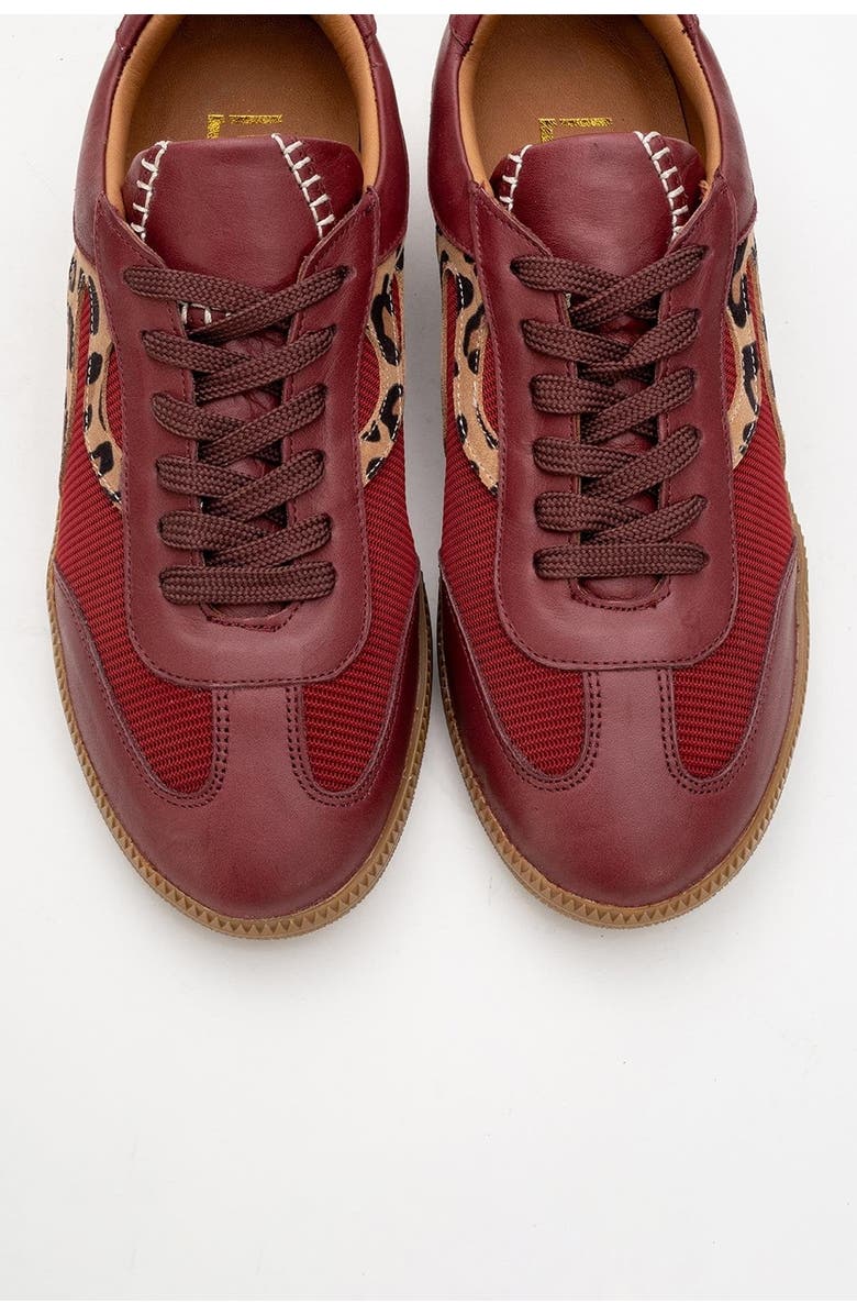 Forever & Always Shoes Perry Leather Sneakers, Alternate, color, Burgundy Leather